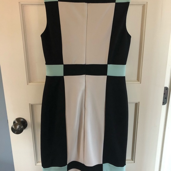 Maggy London Colorblock Sleeveless Lined Dress - Picture 4 of 4